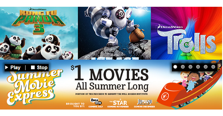 Regal Theaters & Cinemark Summer Clubhouse: $1.00 Kids Movies ALL Summer Long! Here is the Schedule!