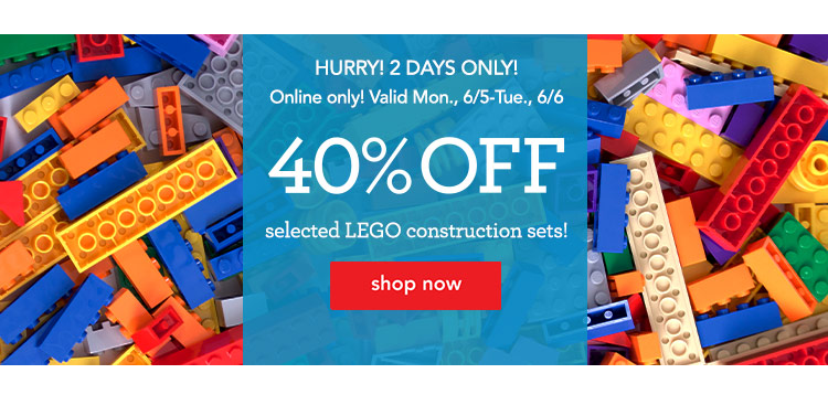 HOT! Save 40% Off Select LEGO Construction Sets! Prices Start at $4.79!
