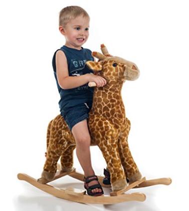 Happy Trails Giraffe Plush Rocking Animal – Only $36.49!
