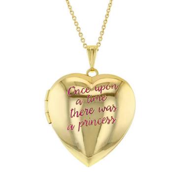 Little Princess Pink Photo Heart Locket Necklace – Only $12.99 Shipped!