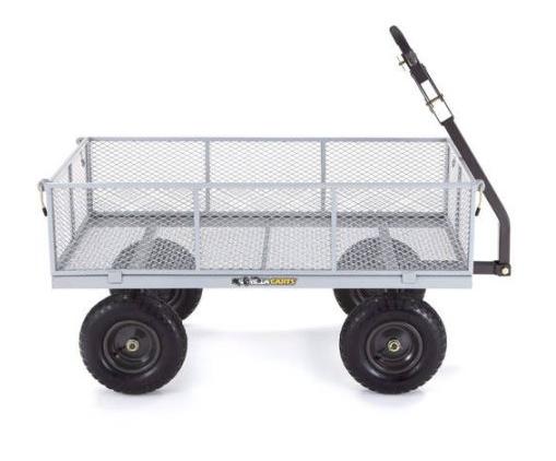 Gorilla Carts Heavy-Duty Steel Utility Cart with Removable Sides – Only $83.05 with FREE In-Store Pickup!