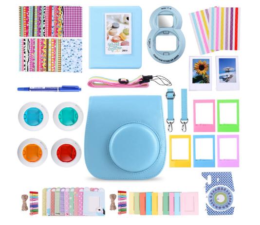 Instax 100-Piece Accessory Bundle in Blue – Only $20!