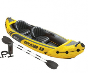 Intex Explorer K2 Kayak, 2-Person Inflatable Kayak Set $69.99! HOT!