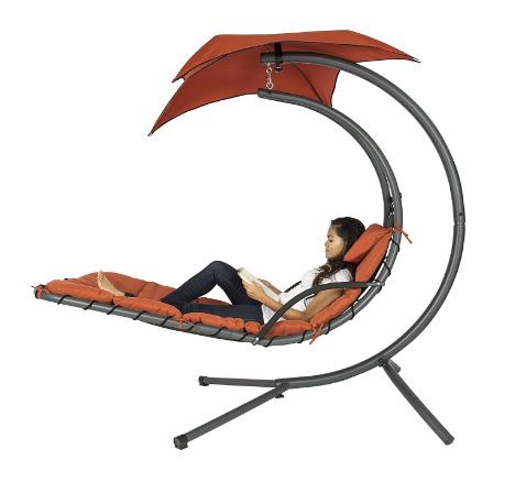 Hanging Chaise Lounger Chair Porch Swing – Only $159.94!