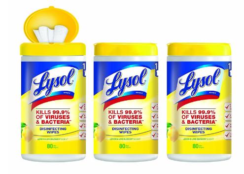 Lysol Disinfecting Wipes, Lemon & Lime Blossom, 240 Count – Only $7.69!