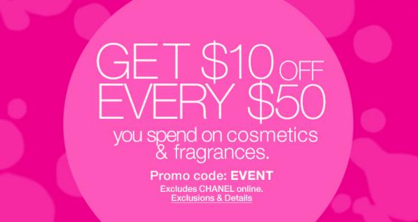 Macy’s: Take $10 off Your Beauty Purchase of $50 or More! Through TONIGHT Only!