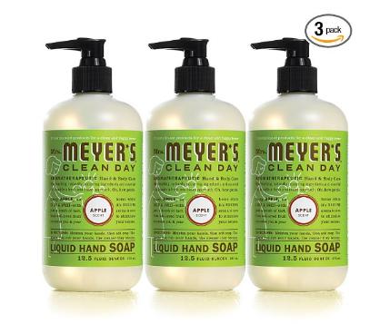 Mrs. Meyer’s Liquid hand soap, Apple, 12.5 Fluid Ounce (Pack of 3) – Only $9.12!
