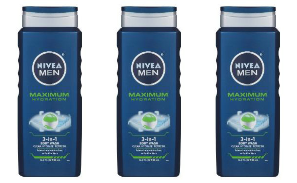 NIVEA Men Maximum Hydration 3 in 1 Body Wash (Pack of 3) – Only $7.89!