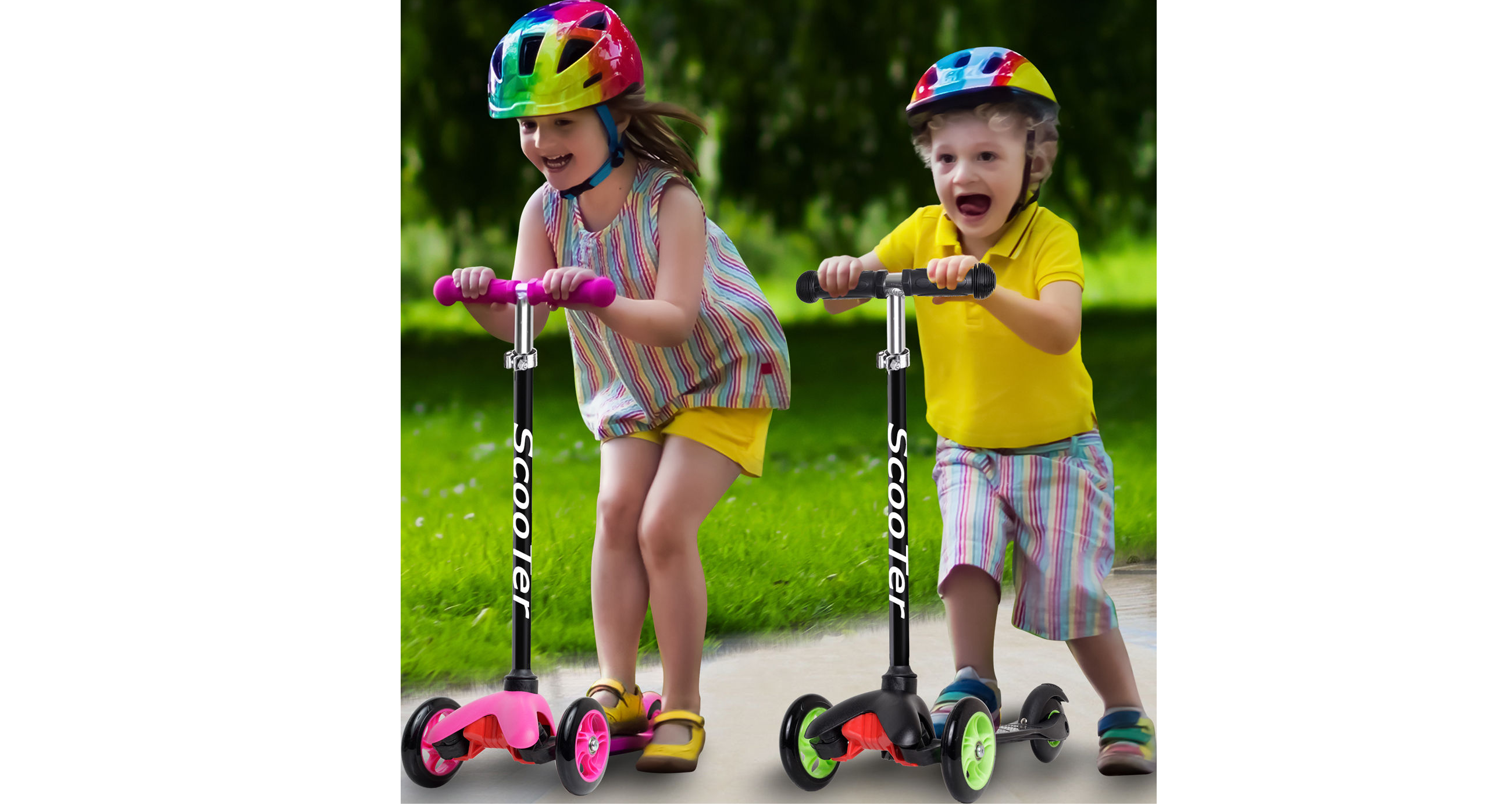OxGord Kids’ Deluxe 3 Wheel Glider Scooter With Lean 2 Turn—$22.95!