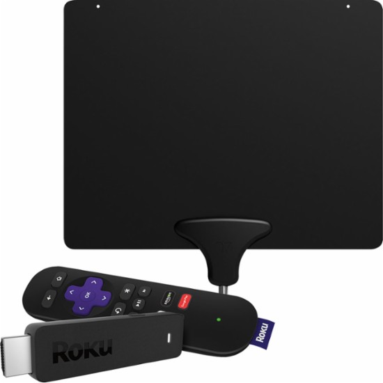 Roku Express Streaming Media Player & Mohu Leaf 30 Amplified Indoor HDTV Antenna Package – Just $59.98!