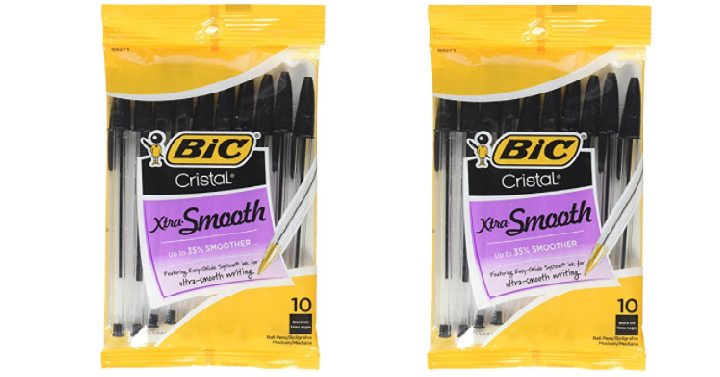 Bic Cristal Stic Medium Ball Pen Black (10 Each) Only $1.17! (Reg. $4.60)
