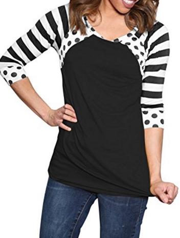 MEROKEETY Women’s Polka Dot Shirt – Only $16.99!