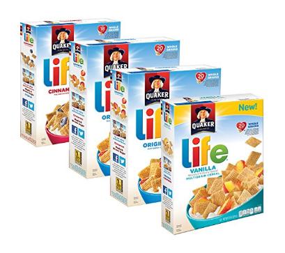 Quaker Life Breakfast Cereal Variety Pack, 52 Ounce – Only $7.59!