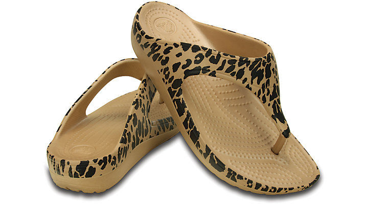 Crocs Women’s Sloane Leopard Flip Flops Just $16.99 Shipped!