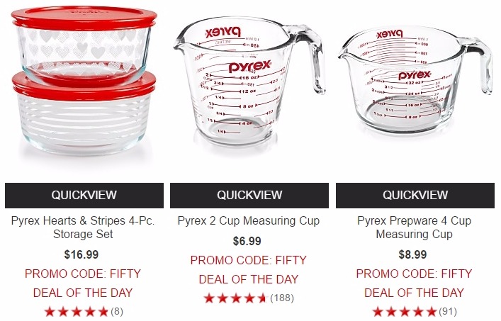 Extra 50% OFF Pyrex at Macy’s Today!
