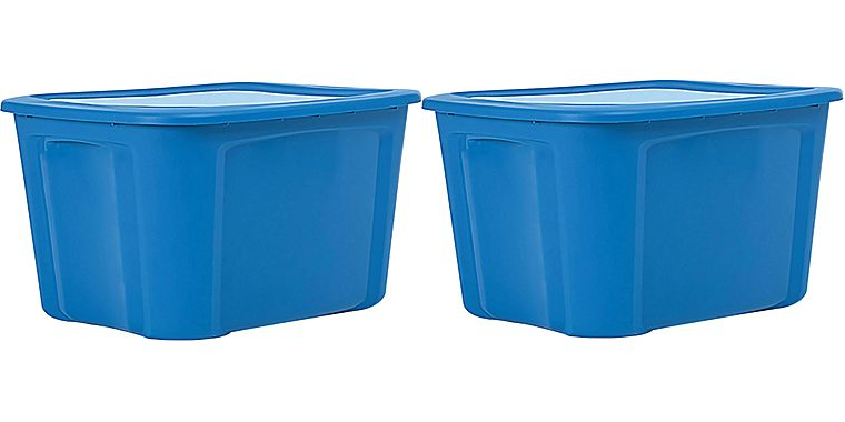 18-Gallon Plastic Totes Only $4.00 + Free Pickup at Staples!