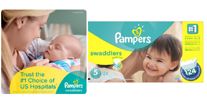 Pampers Swaddlers Diapers Size 5 (124 Count) Only $12.64 Shipped! Stock Up Price!
