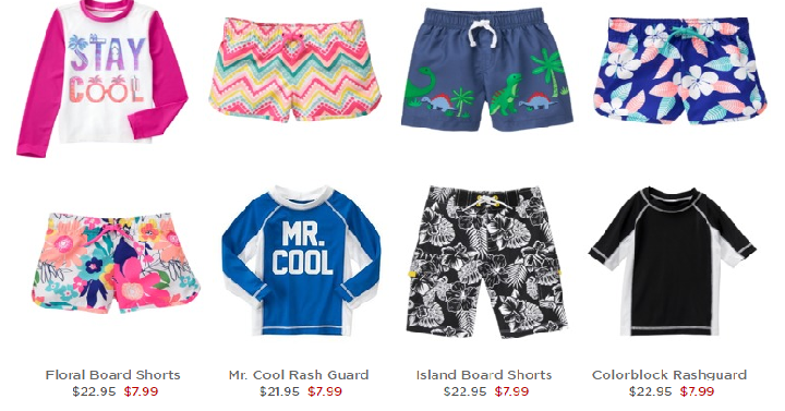 Hurry! Gymboree: Entire Site is $2.99 & Up + FREE Shipping! Swimsuits Only $7.99 Shipped!