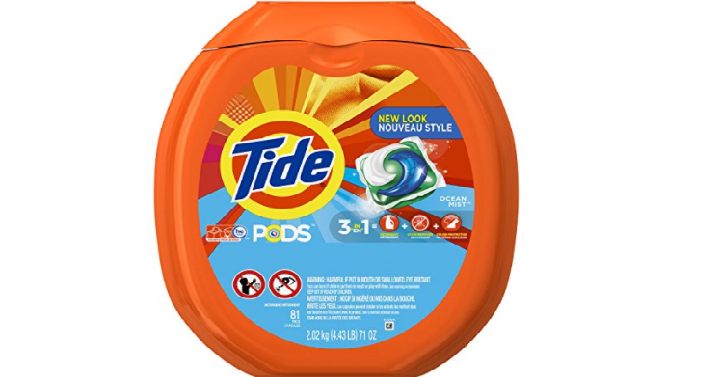 Tide PODS Ocean Mist HE Turbo Laundry Detergent Pacs 81-load Tub Only $15.72 Shipped!
