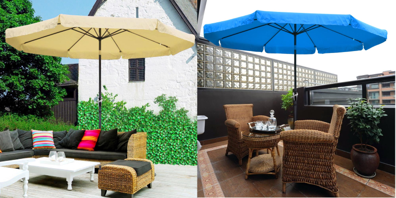 10 ft Outdoor Patio Umbrella With Crank and Tilt Only $34.99! Multiple Colors Available!