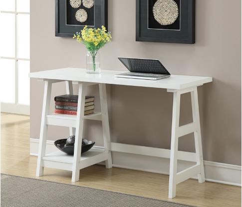 Convenience Concepts Designs2Go Trestle White Desk – Only $65.35!