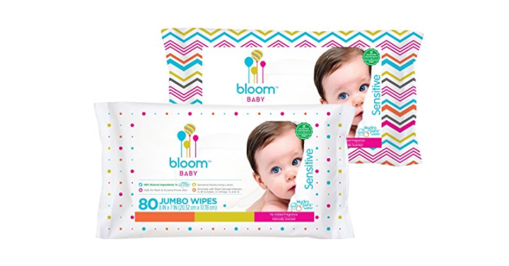bloom BABY Sensitive Skin Unscented Hypoallergenic Baby Wipes (640-Count) Only $18.05 Shipped!