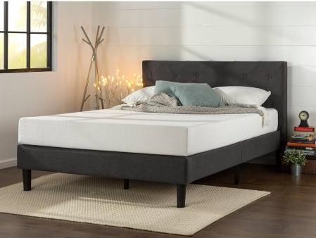 Zinus Upholstered Diamond Stitched Platform Bed – Only $124.16 with FREE In-Store Pickup!
