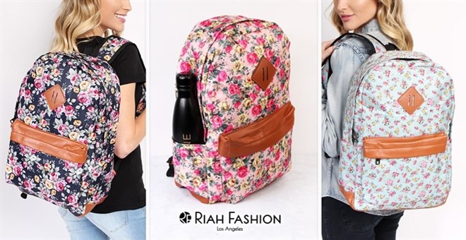 Super Cute Floral Backpacks Only $7.99!!