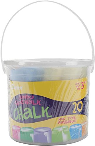 Darice Assorted Jumbo Sidewalk Chalk, 20-Pack – Just $3.18!