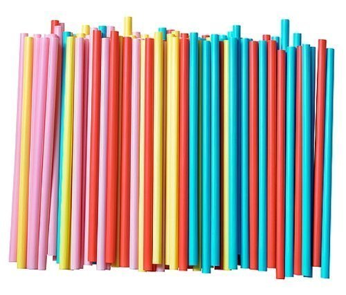 Assorted Colors Smoothie Straws, Pack of 100 Pieces – Just $5.99!