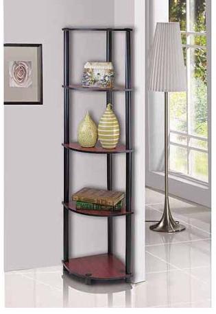 Buy TWO Sets of Furinno 5-Shelf Corner Display Racks (Pack of 2) for Only $32 TOTAL! That Makes Each Display Rack Only $8!