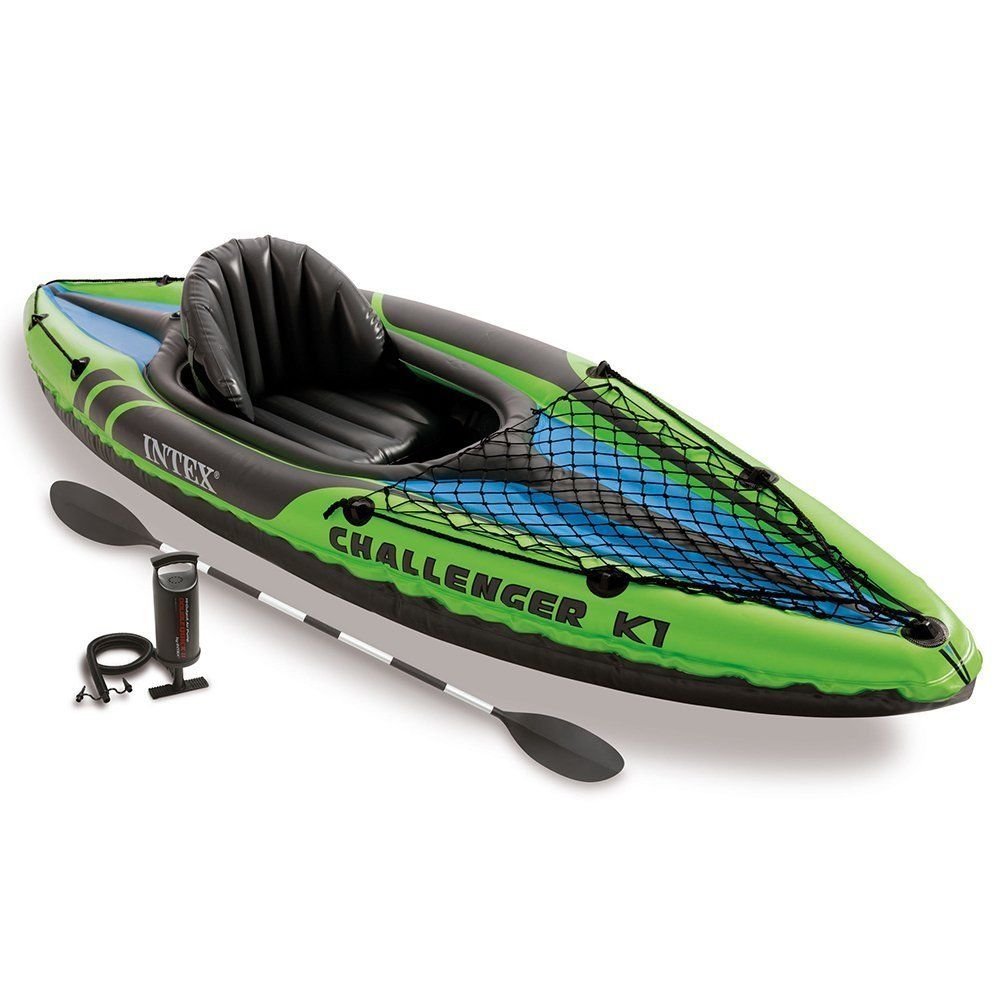 Intex Challenger K1 Kayak, 1-Person Inflatable Kayak Set – Just $49.99!