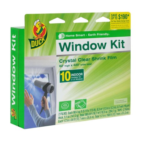 Duck Brand Shrink Film Indoor Window Kit 10 Pack (clear) ONLY $9.41! (Reg $14.90)