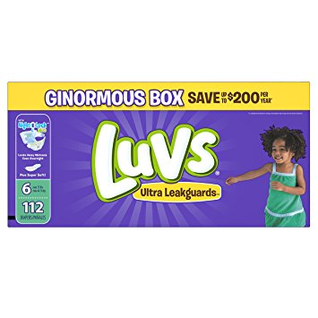 Luvs Ultra Leakguards Diapers Size 6 (112 Count) Only $15.58 Shipped! PLUS MORE SIZE OPTIONS!! Luvs Ultra Leakguards Diapers Size 6 (112 Count) Only $15.58 Shipped! PLUS MORE SIZE OPTIONS!!