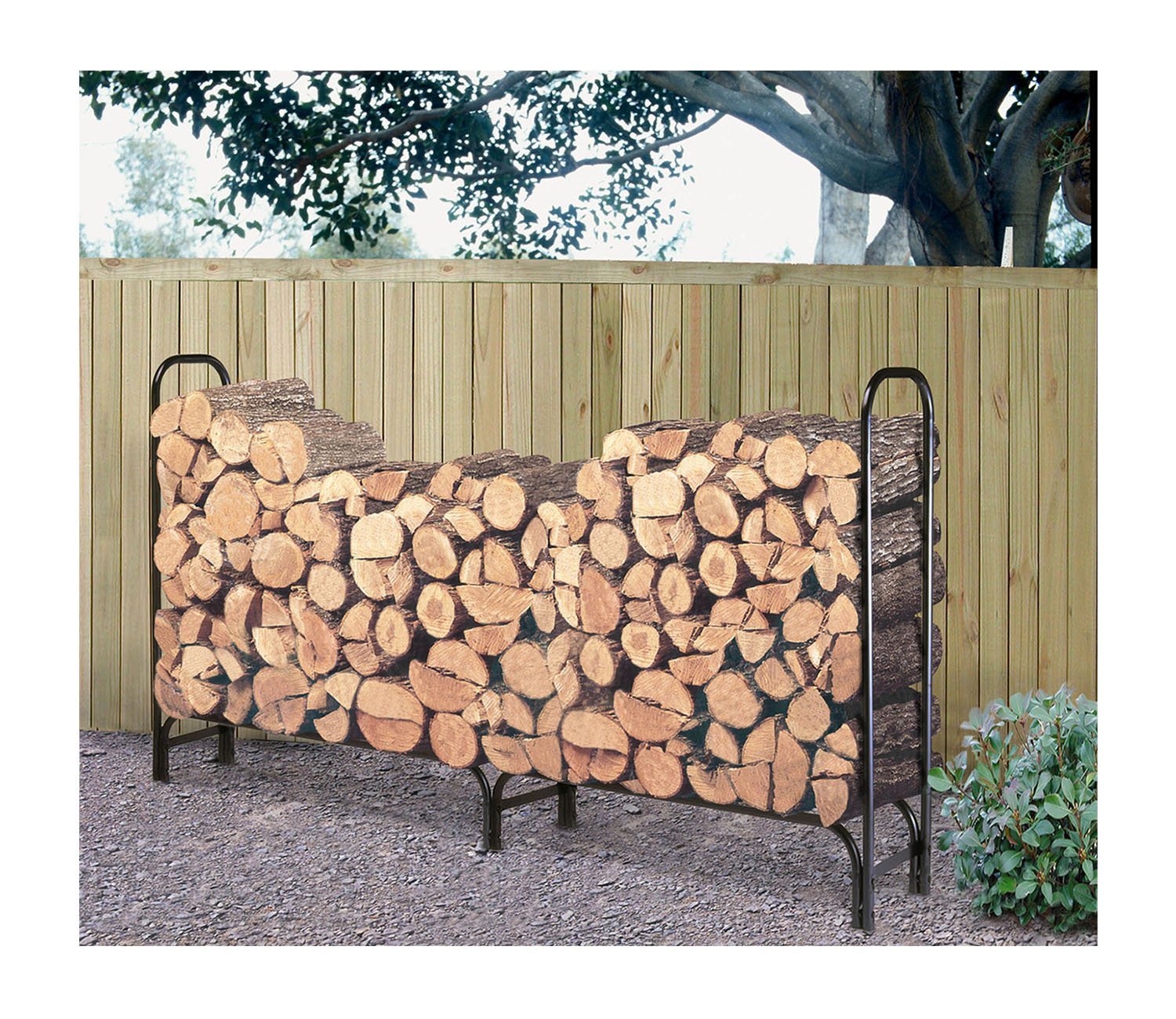 Landmann 8 Foot Firewood Log Rack With Fitted Cover Only $39.94!