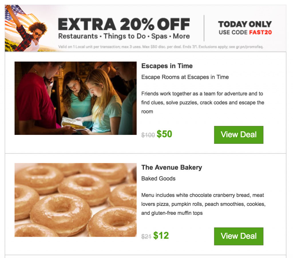 Take An Extra 20% Off Experiences On Groupon Today Only! Restaurants, Things To Do, Spas & More!
