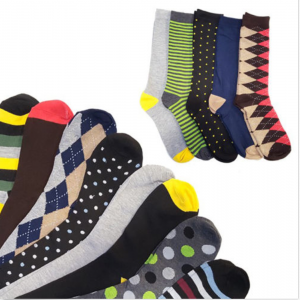 Men’s Multi-Colored Casual Socks 5-Pairs Just $8.99!