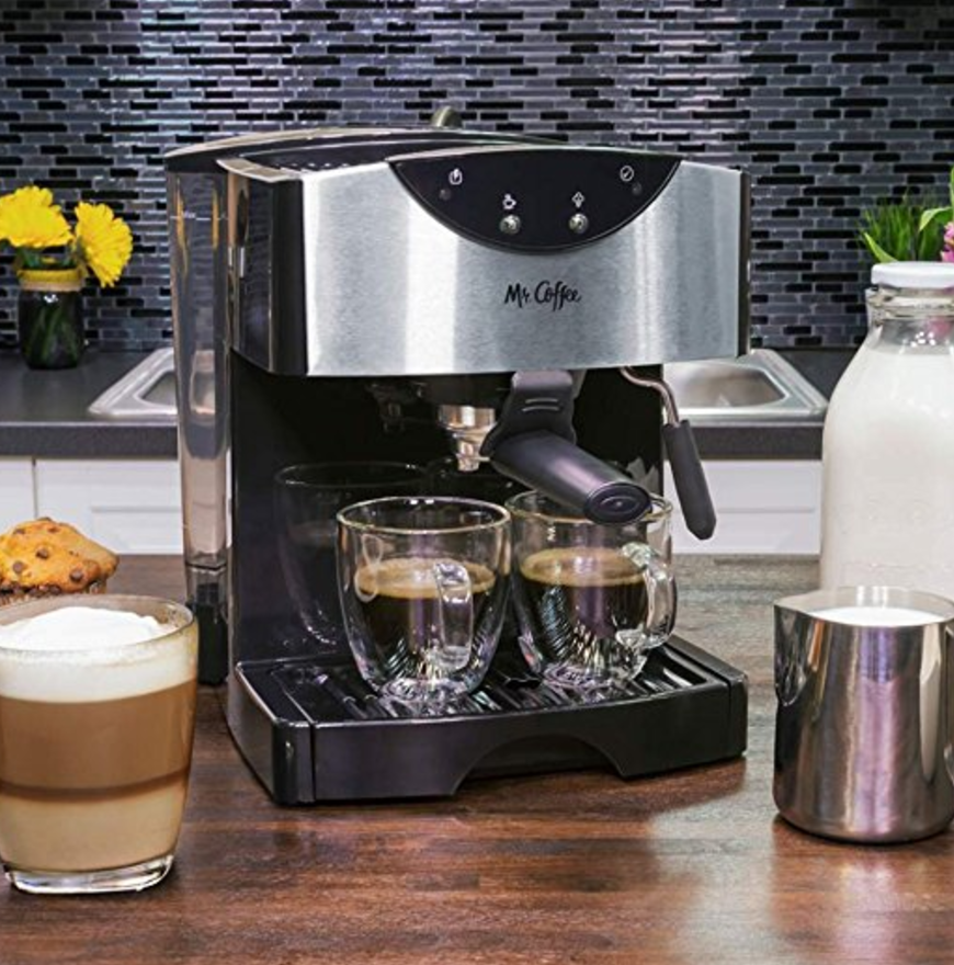 Mr. Coffee Automatic Dual Shot Espresso/Cappuccino Maker Just $56.99! (Reg. $99.99)