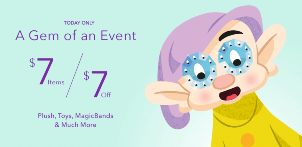 The Disney Store: $7.00 Items & $7.00 Off Items Today Only, 7/7!
