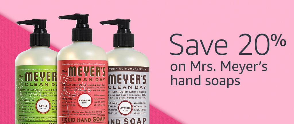 Prime Members Can Save 20% Off Mrs. Meyer’s Hand Soaps! 3-Pack As Low As $7.60!