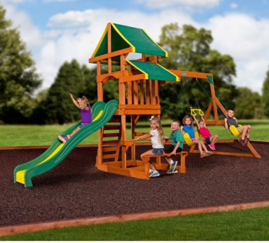 Backyard Discovery Tucson Cedar Wooden Swing Set $399.00!