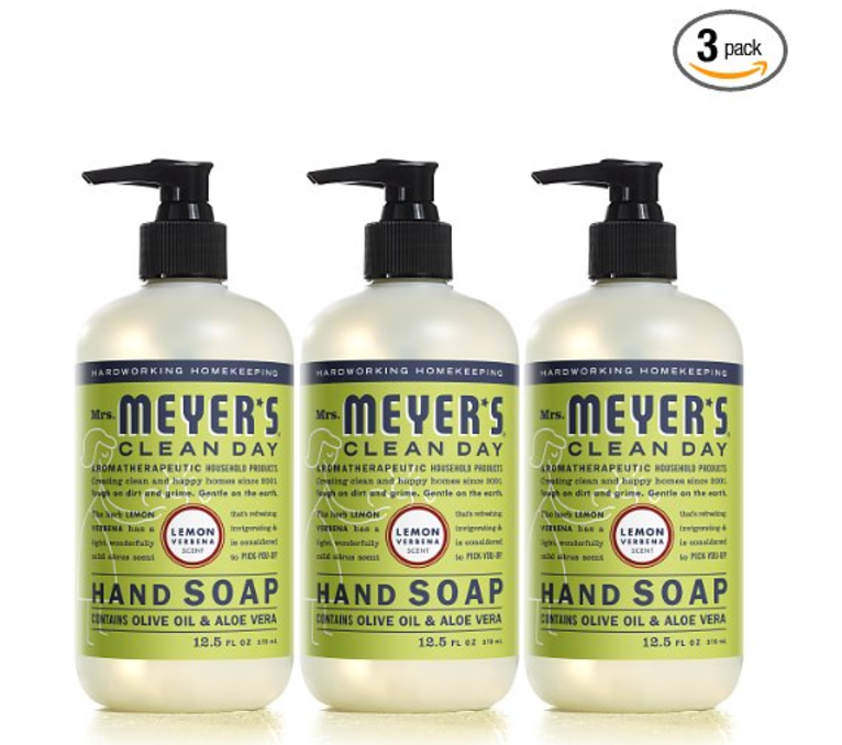 Mrs Meyers Lemon Verbena Hand Soap 3-Pack Just $9.83 Shipped!