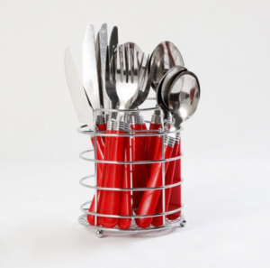 16-Piece Flatware Set with Wire Caddy As Low As $6.46! Perfect For Summer BBQ’s!