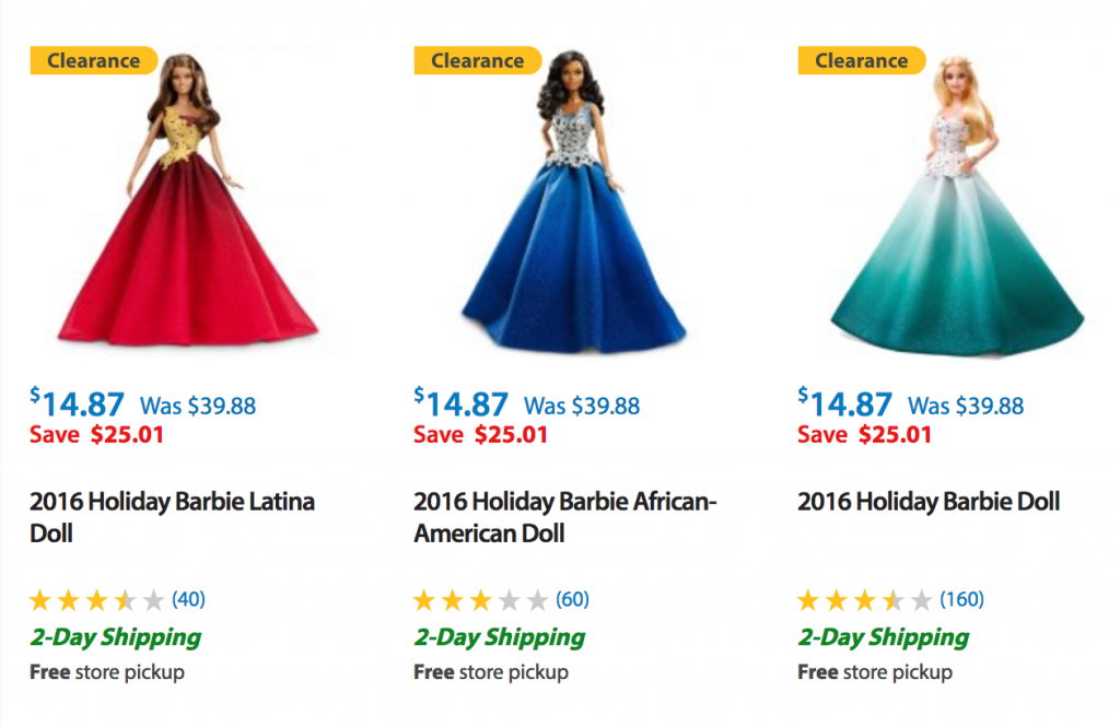 2016 Holiday Barbie Dolls Just $14.87! (Reg. $39.88)