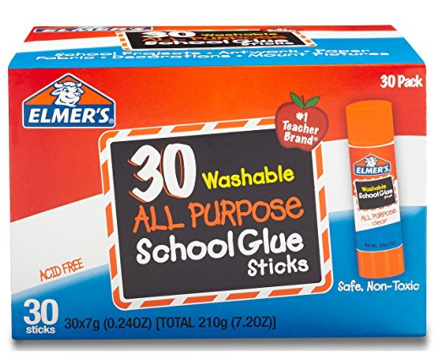 STILL AVAILABLE! Elmer’s All Purpose Washable School Glue Sticks 30-Count Just $7.88!