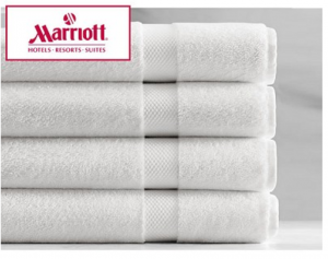 4-Pack of Marriott Resort White Bath Towels Just $24.00 Shipped!