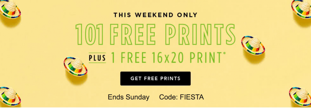 101 FREE Prints & 1 FREE 16×20 Print Through Sunday At Shutterfly! Just Pay Shipping!