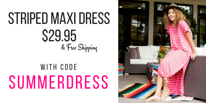 Style Steals at Cents of Style – Striped Maxi Dress $29.95! FREE SHIPPING!