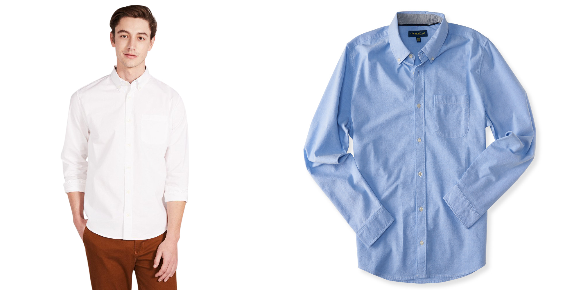 Aeropostle Men’s Long Sleeve Oxford Shirt Just $8.99 + FREE Shipping! (Reg $44.50)