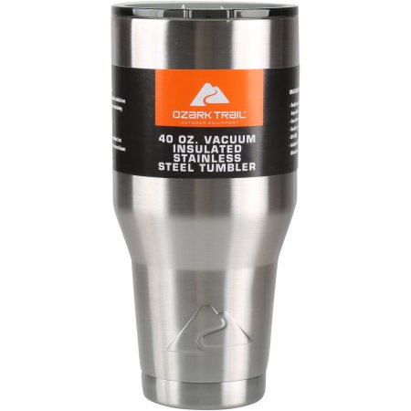 Ozark Trail 40 oz Vacuum Insulated Stainless Steel Tumbler—$8.95!